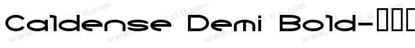 Caldense Demi Bold字体转换